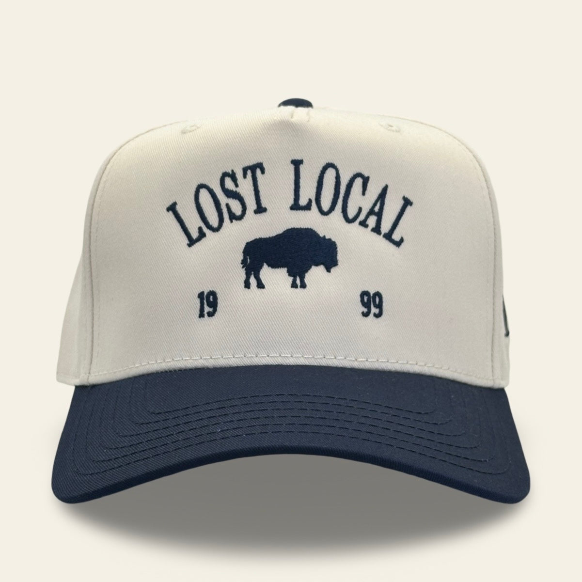 Lost Local Navy Buffalo Trucker Hat